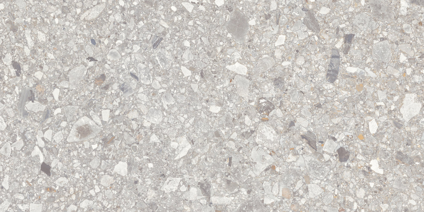 Santiago Light Gray 3D Hex Mosaic Rectified