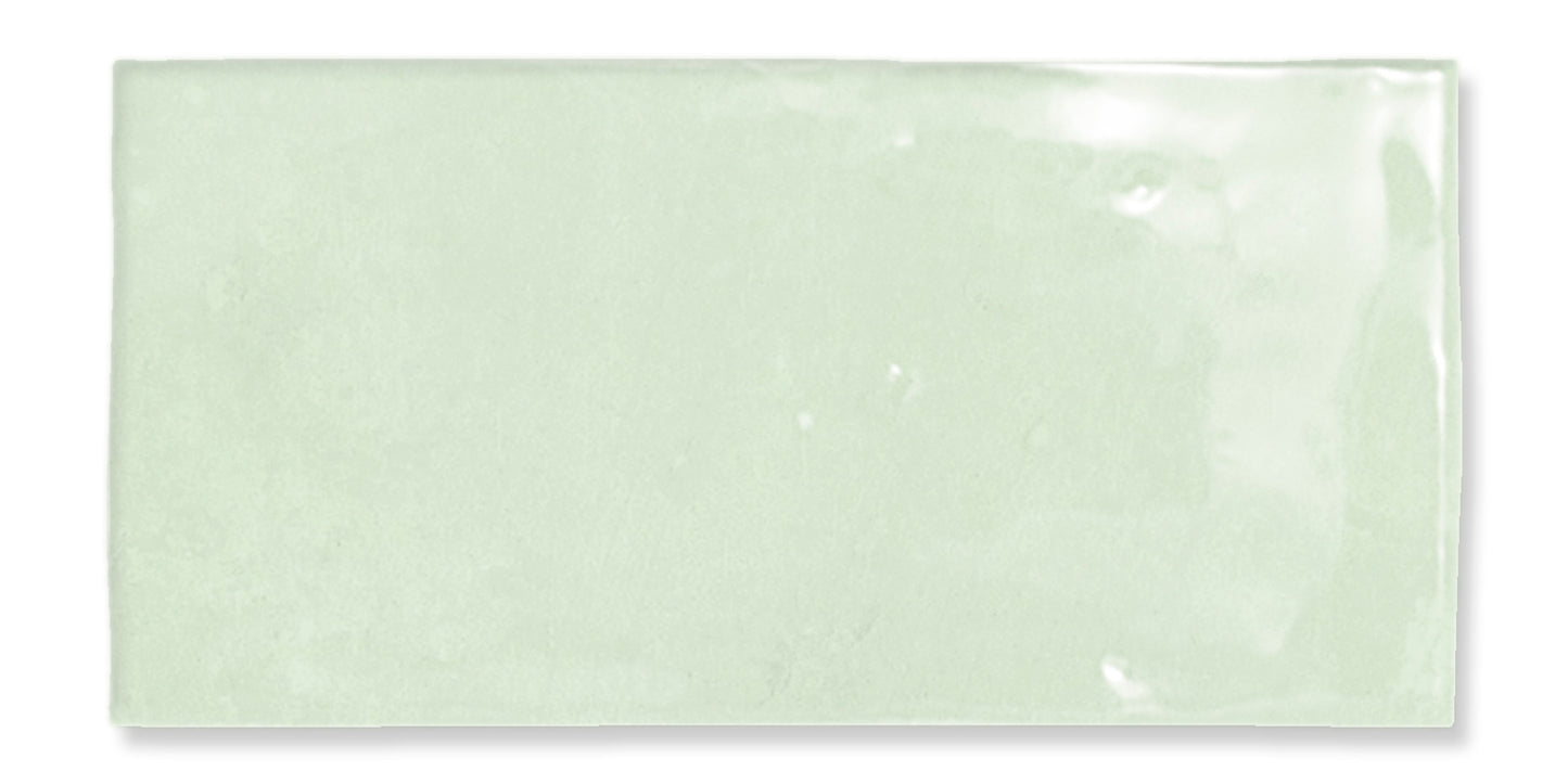 Fez Mint 2x5 Field Tile Glossy