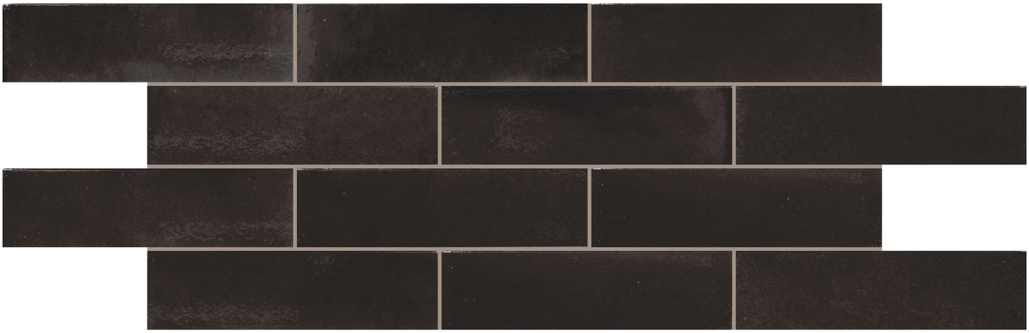 Hygge Black 2x8 Field Tile Glossy