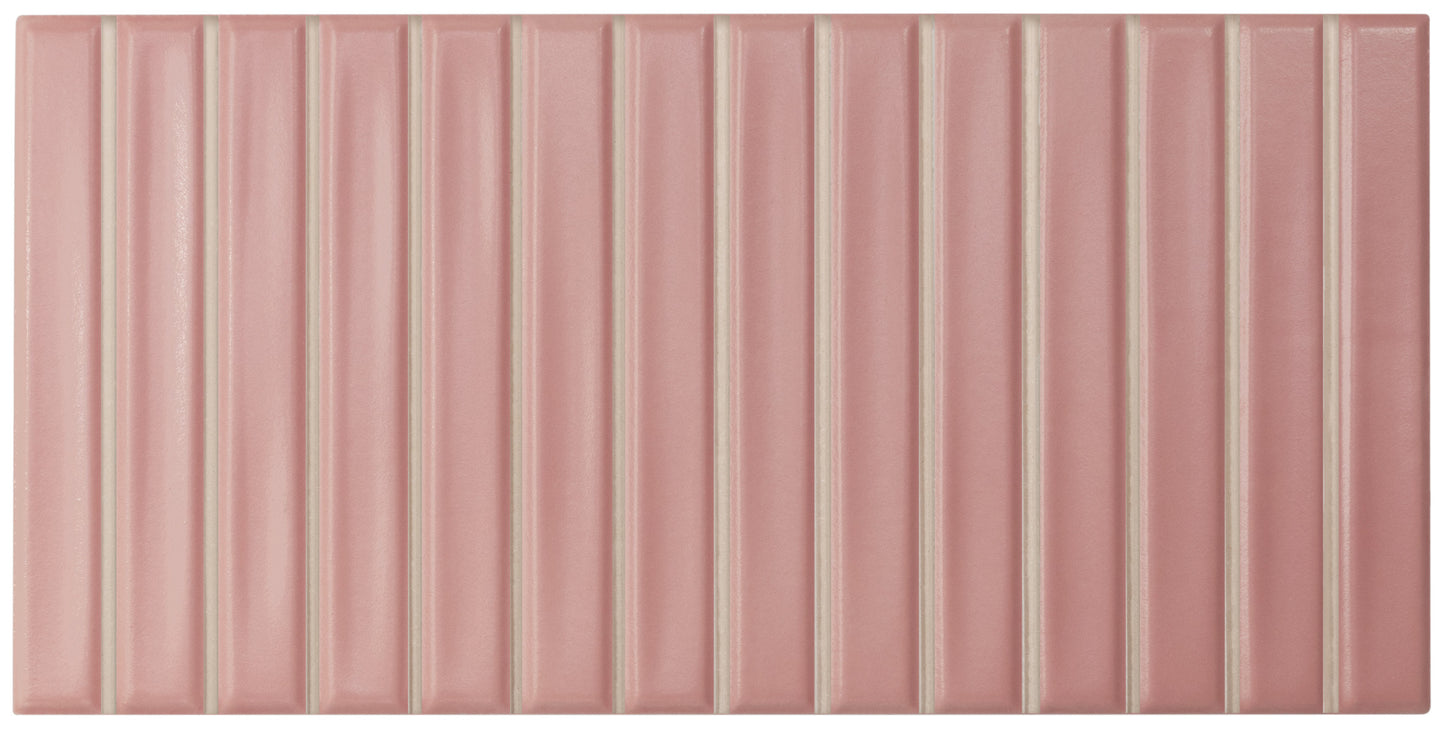 Sweet Bars Blush 5x10 Field Tile Matte