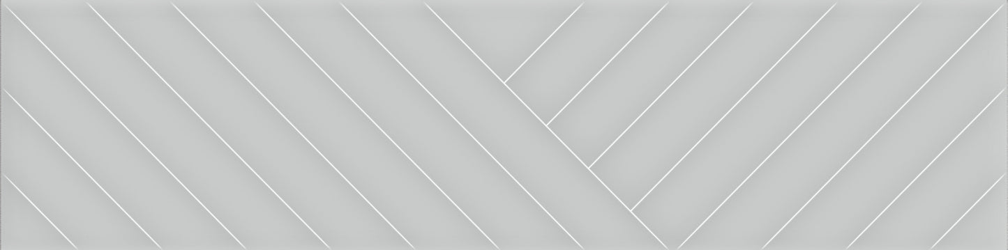 Opal 3D Light Gray 3x12 Knot Decorative Tile Glossy