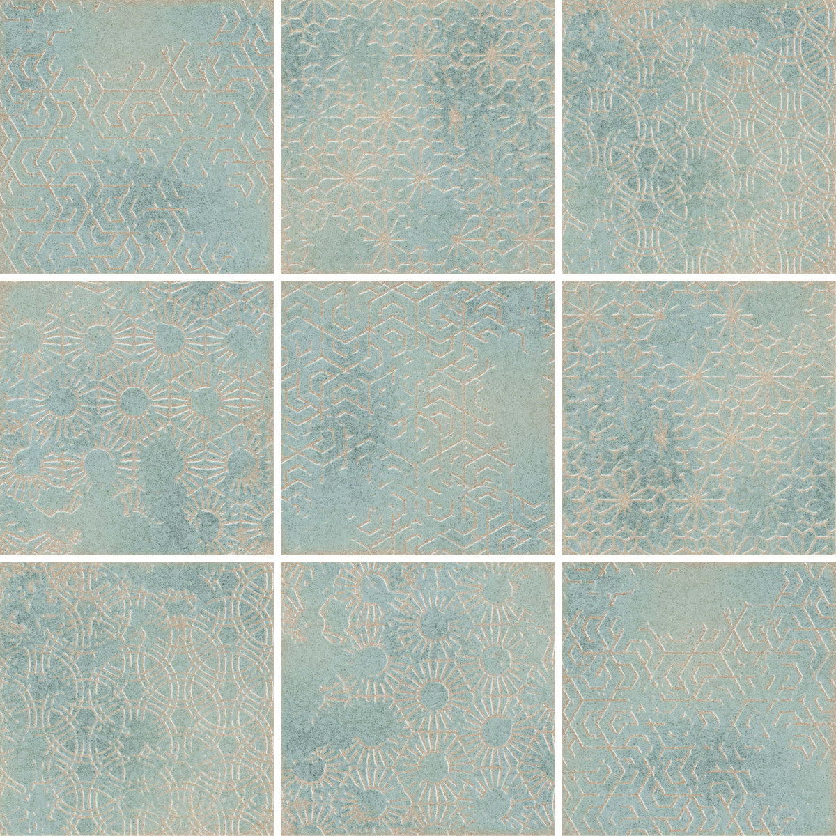 Enso Teal 5x5 Suki Field Tile Matte