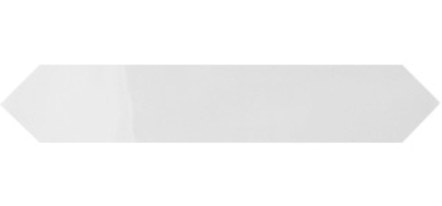 Gradient White 2x9 Crayon Field Tile Glossy