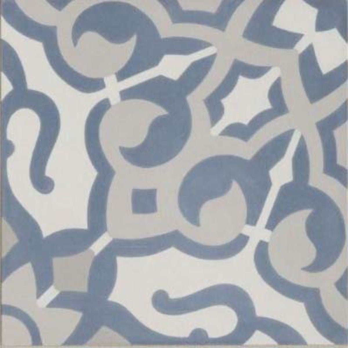 Duquesa Cement Mezzanotte 8x8 Fatima Decorative Tile Matte