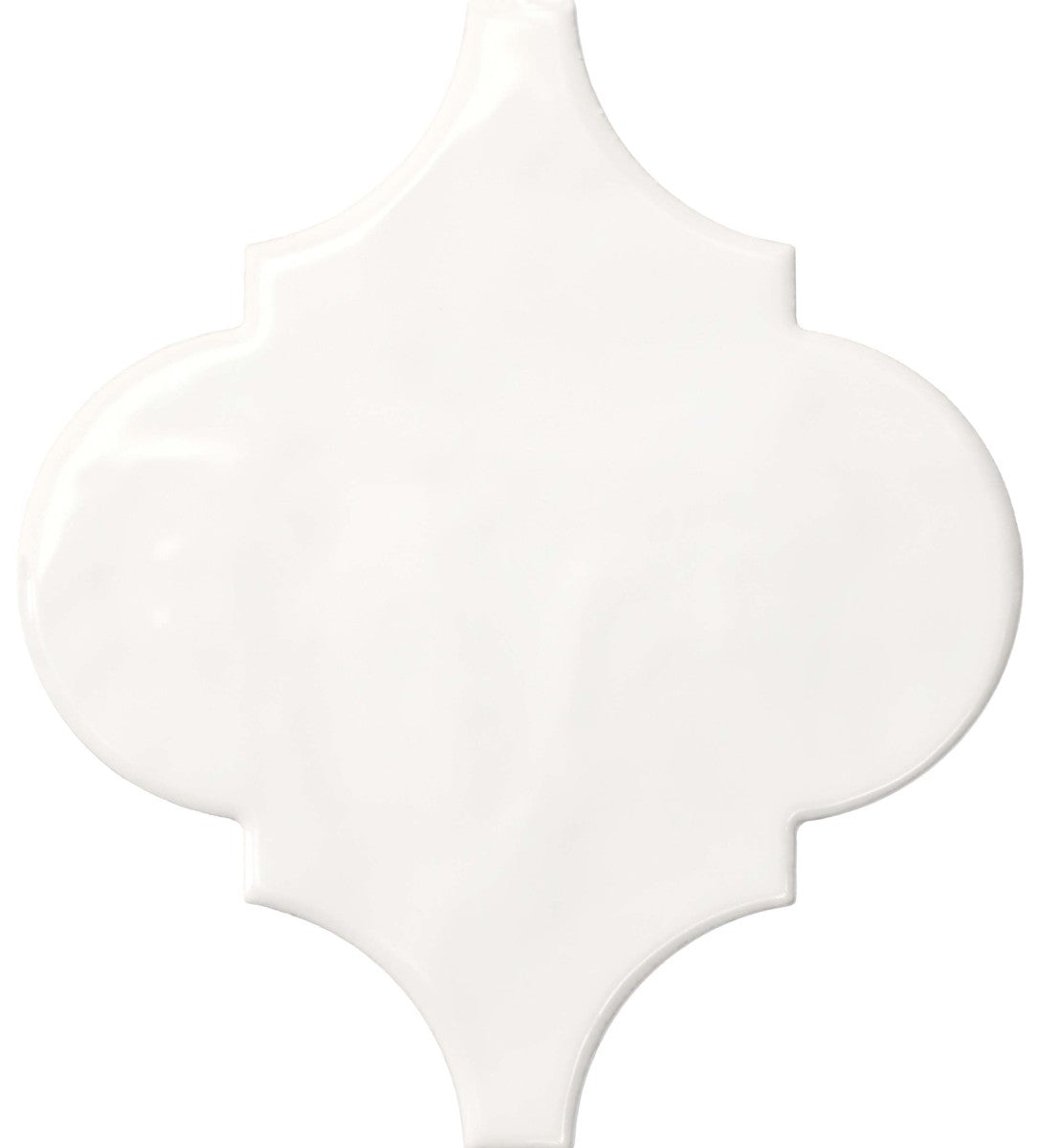 Playscapes Meringue 6" Arabesque Wall Tile Glossy