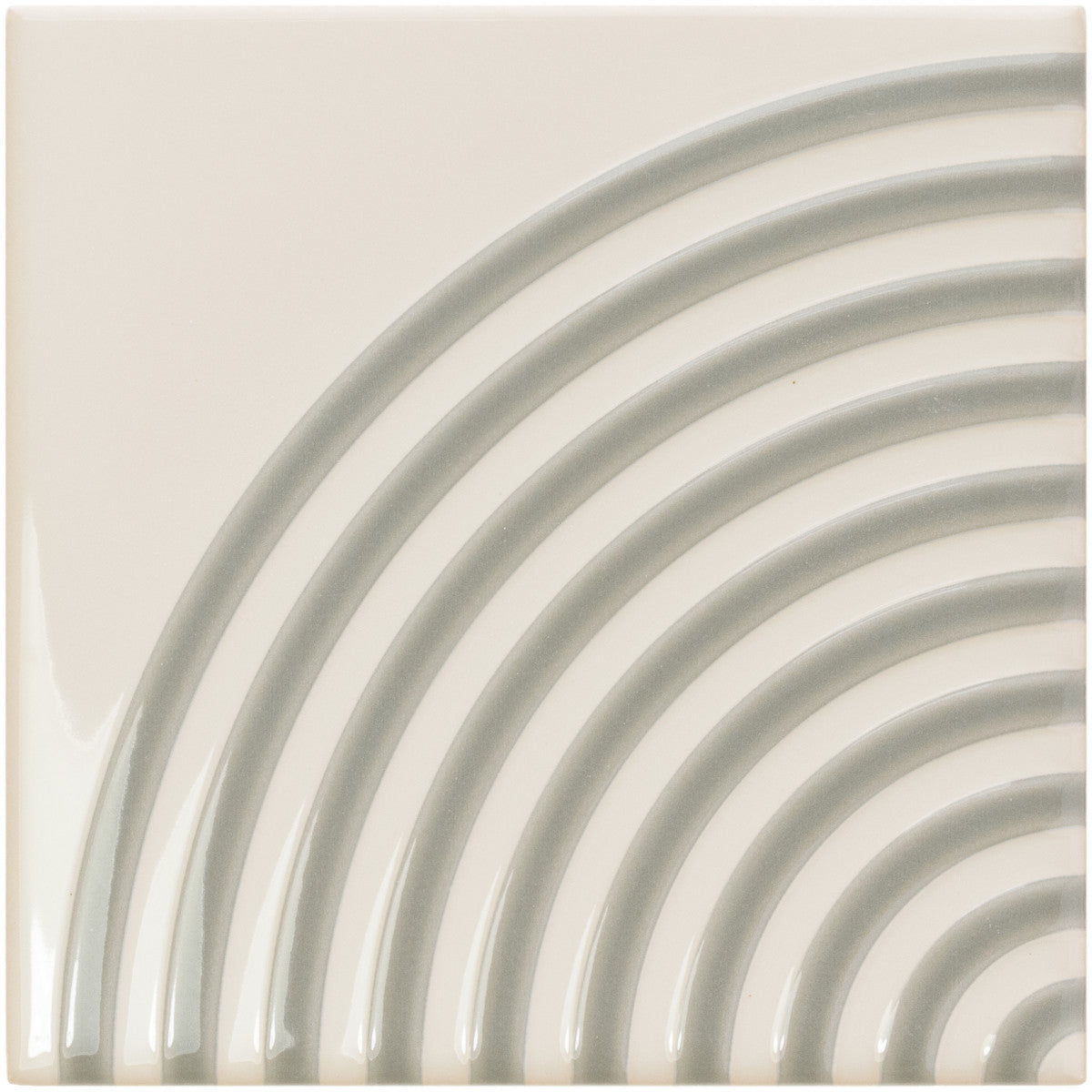 Twister Vapor & Mint Grey 5x5 Twist Decorative Tile