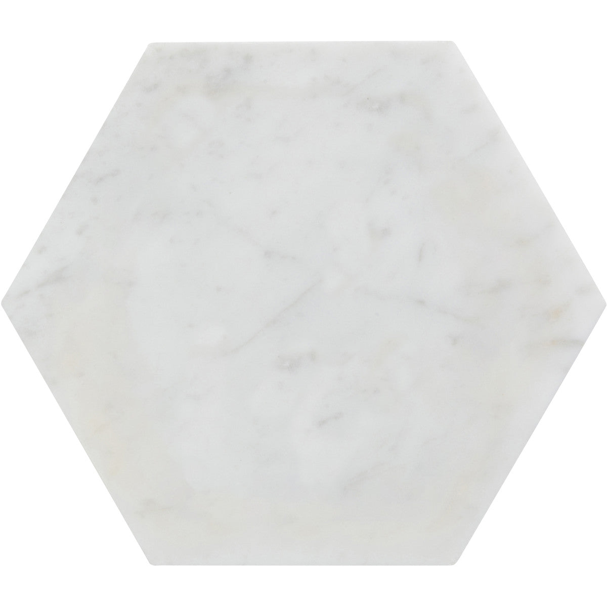 Ellington Carrara 5" Hexagon Honed