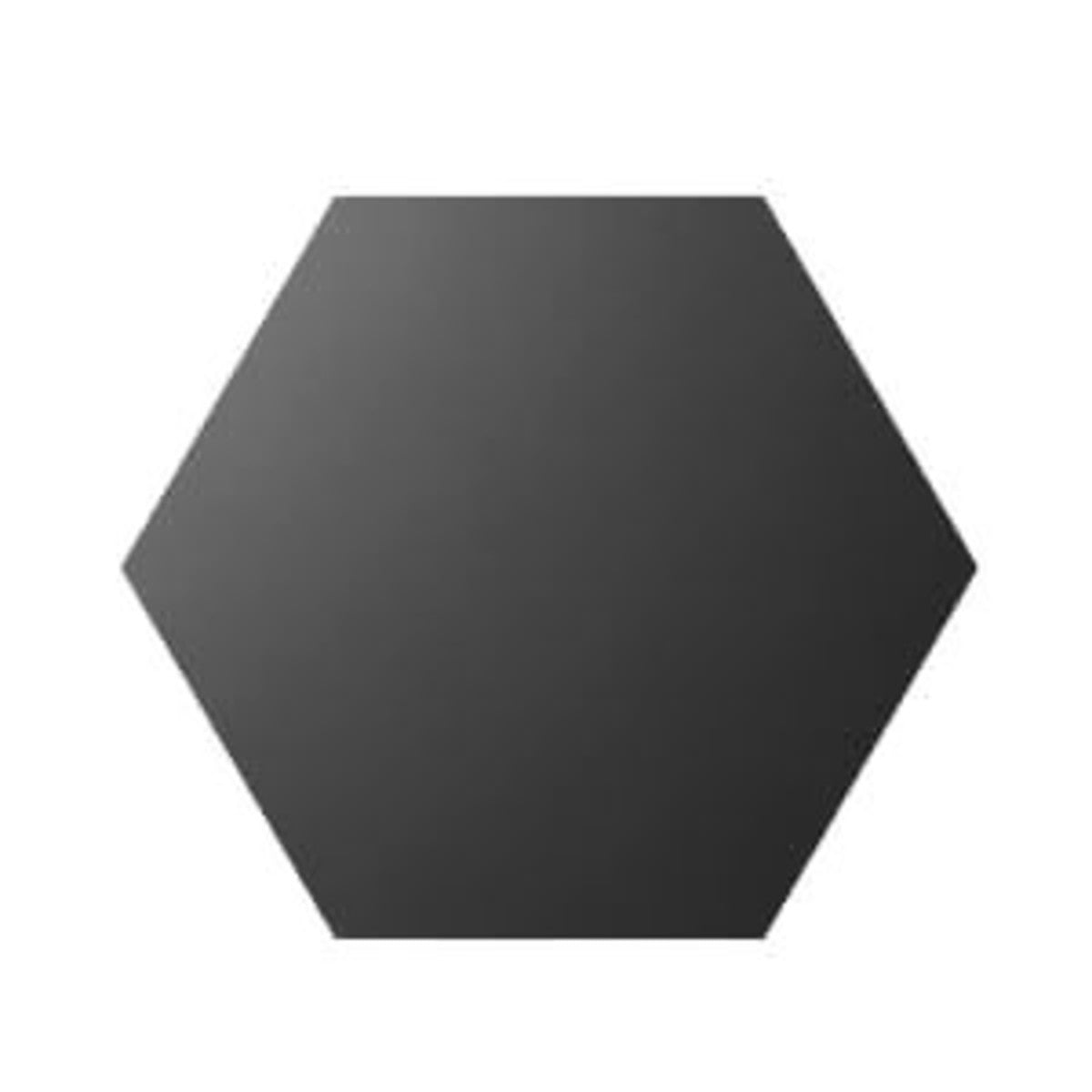 Wow Graphite 9x10 Hexagon Field Tile Matte