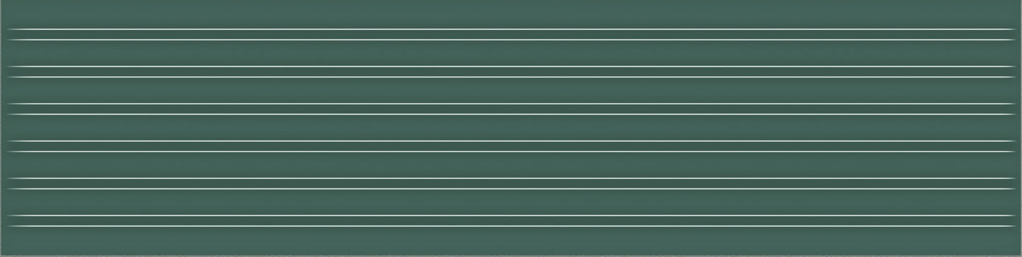 Opal 3D Green 3x12 Split Decorative Tile Glossy