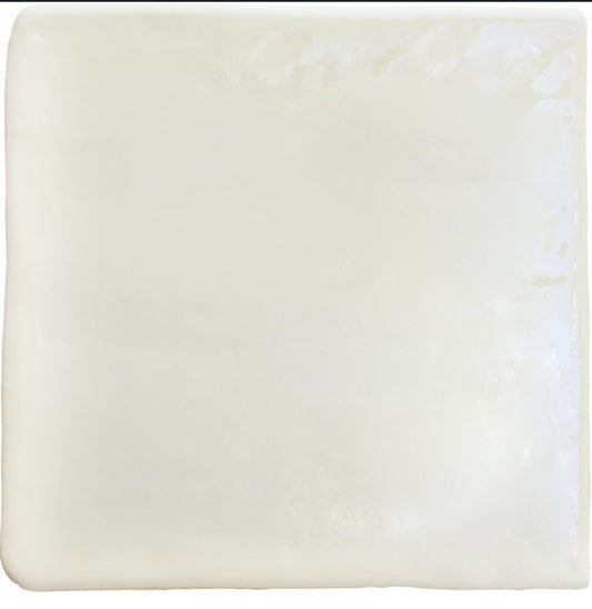 Roots White 4x4 Field Tile Glossy