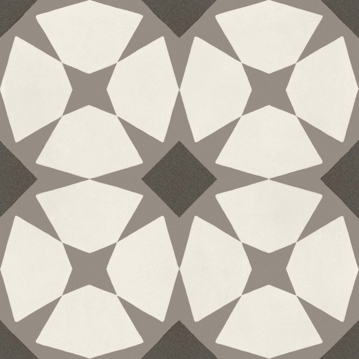 D_Segni Chalk/Mud/Midnight/Sand Blend 8x8 Starlit Decorative Tile Matte