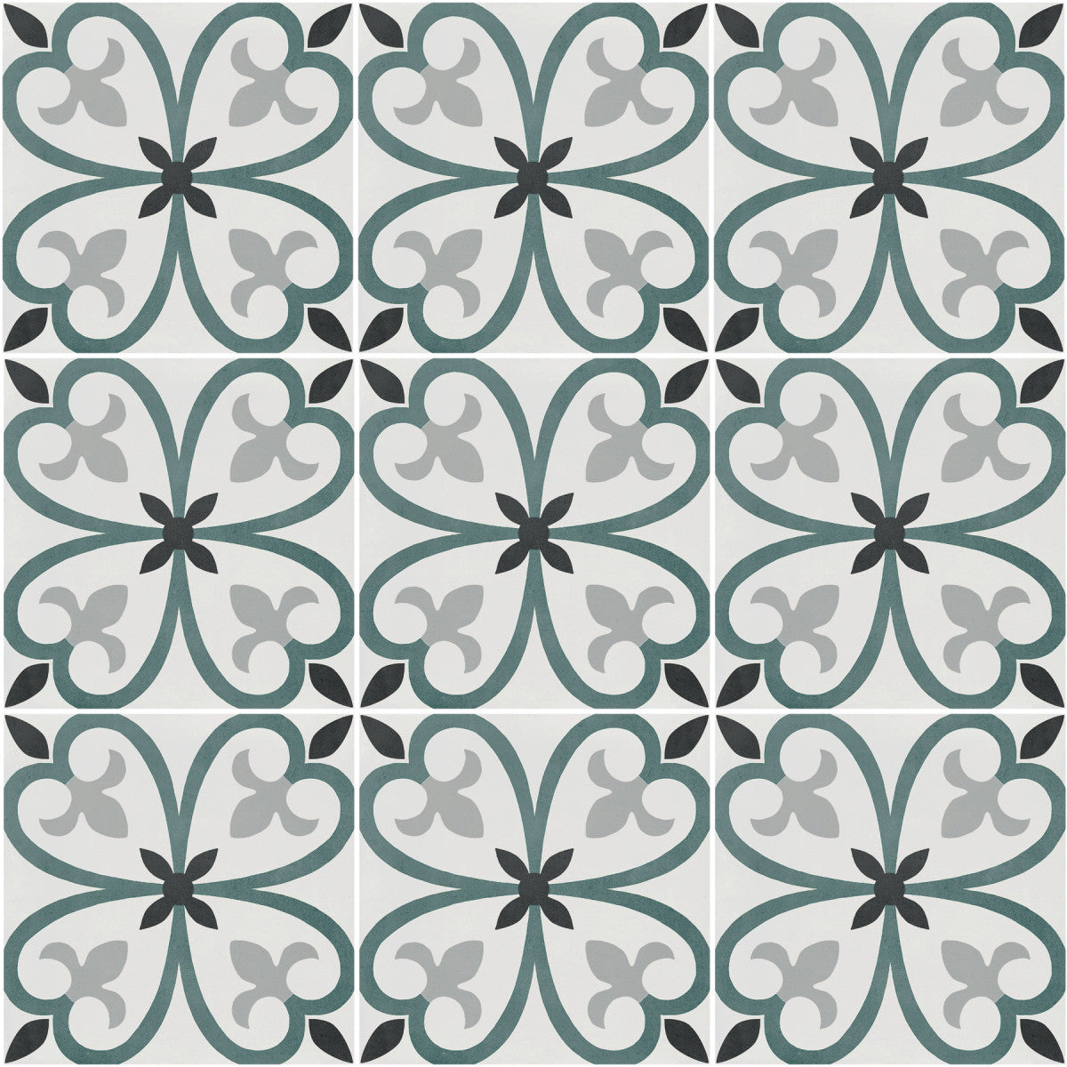 D_Segni Color Clover 8x8 Clover Decorative Tile Matte