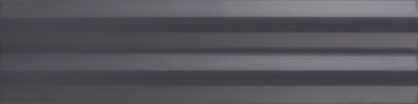 Stripes Graphite 3x12 Stripes Decorative Tile Matte