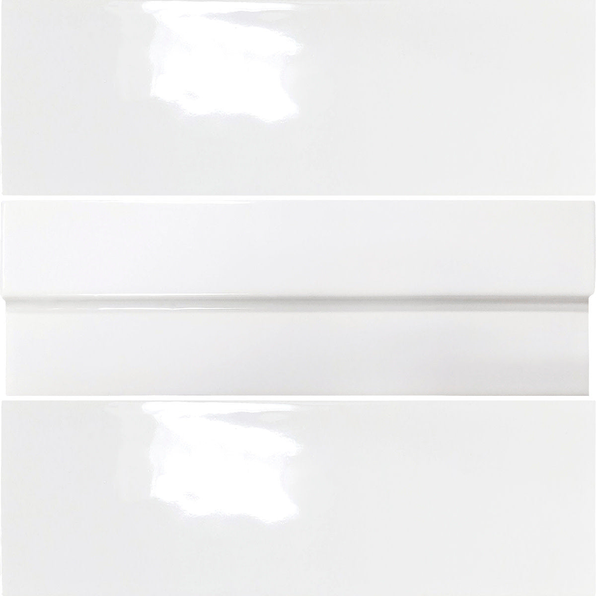 Eden White 2x6 Field Tile Glossy
