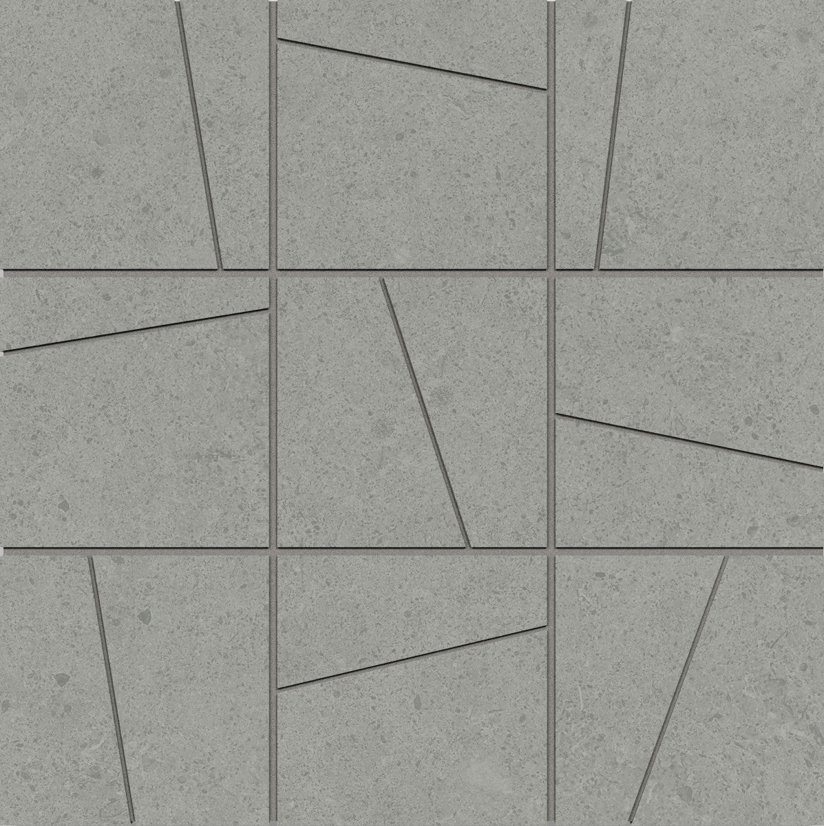 Argent 2.0 Grey Tabby 4x4 Random Angle Mosaic