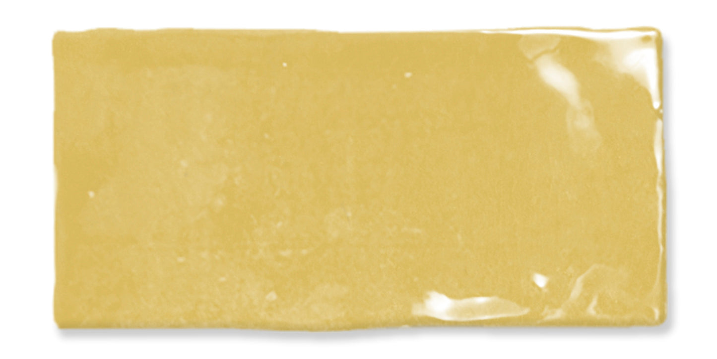 Fez Mustard 2x5 Field Tile Glossy