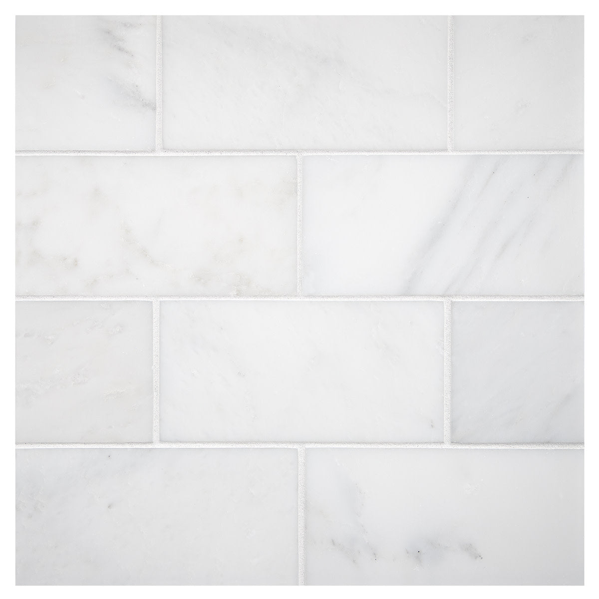 Fine Mosaic Works Asian Carrara Ultra Premium Polished 3x6 Field Tile Polished