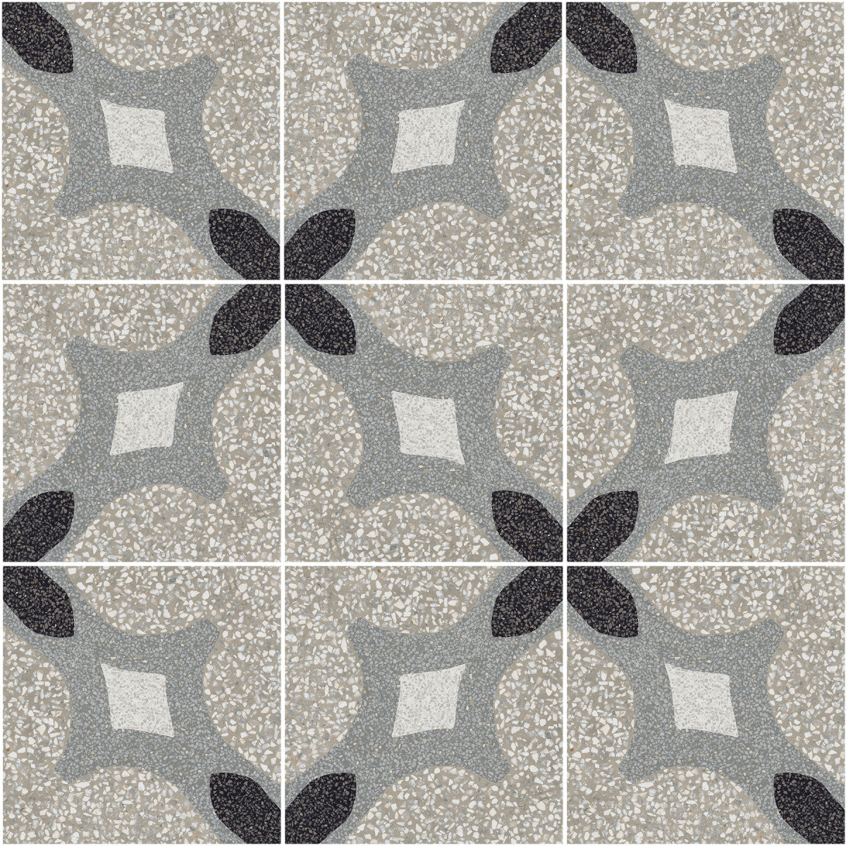 D_Segni Terrazzo Croix 8x8 Croix Decorative Tile Matte