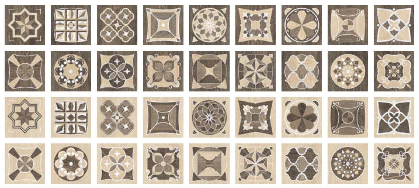 Meet Tarsia 8x8 Tarsia Decorative Tile Matte Rectified