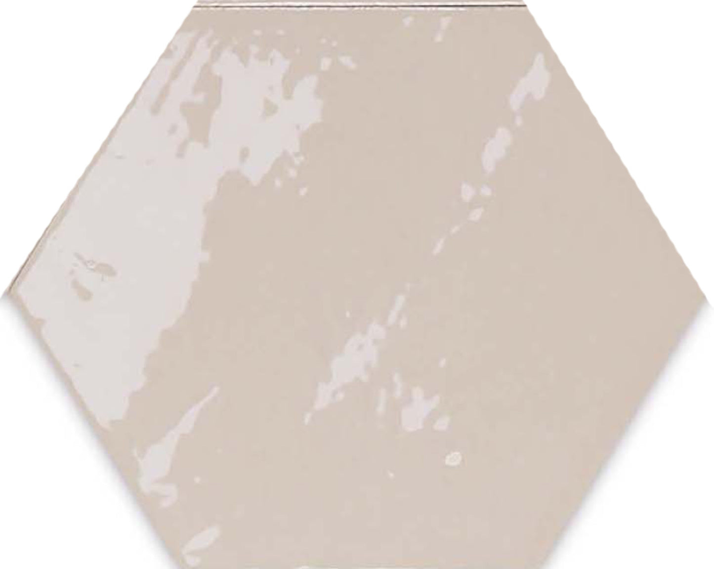 Zellige Hexa Nude 4x5 Hexagon Field Tile Glossy