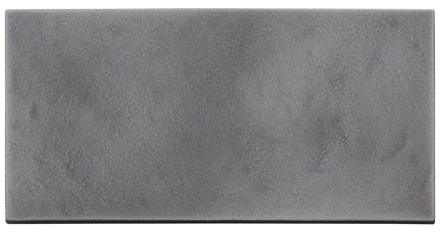 Refined Metal Gunmetal Satin 4x9 Field Tile Hammered