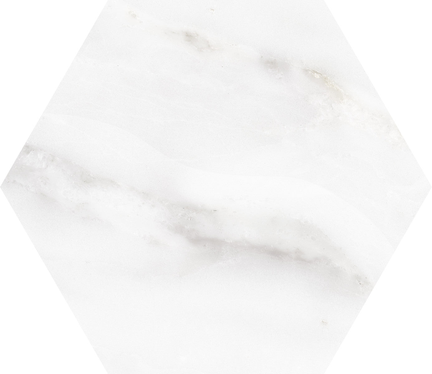 Love Affairs Calacatta 8x9 Hexagon Field Tile Matte