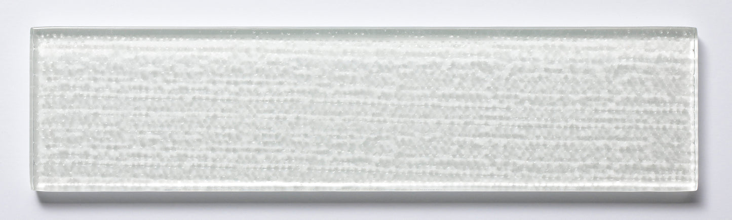 Cascade Glass Pure Silk 2x8 Field Tile Textured