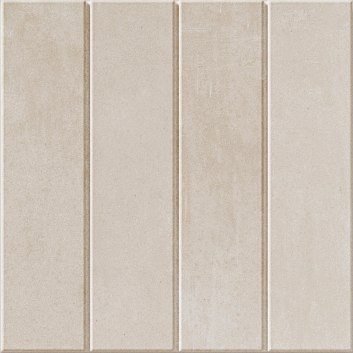 Raster Off White 6x6 Lines M Decorative Tile