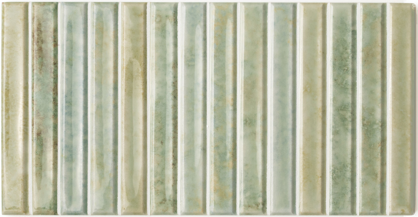 Potters Agave 5x10 Bars Decorative Tile Glossy