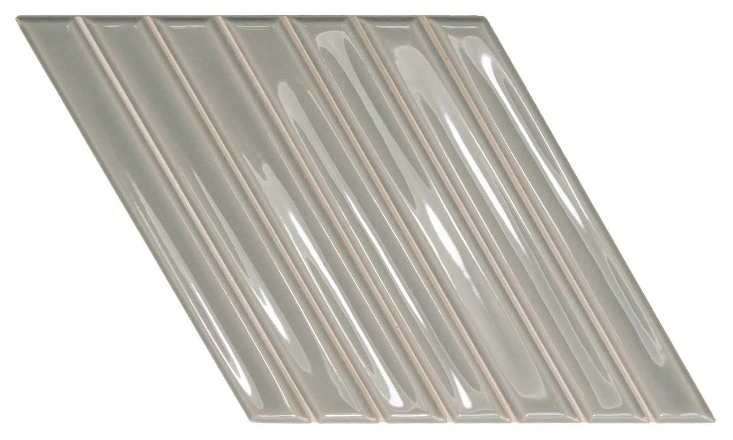 Spike Bars Mineral Grey 6x10 A Decorative Tile Gloss