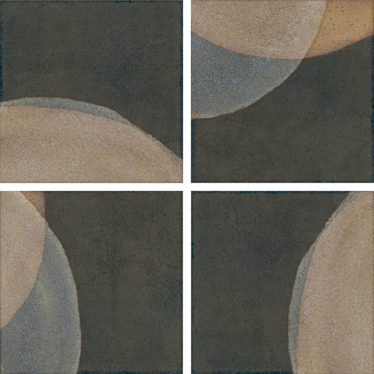 Pottery Graphite 6x6 Cosmic Field Tile Matte