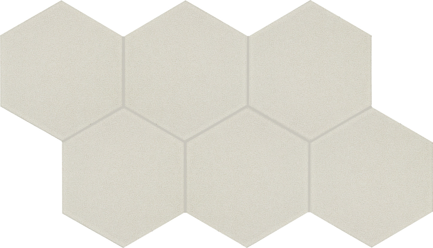 INYO Crema 8" Hexagon Field Tile Satin