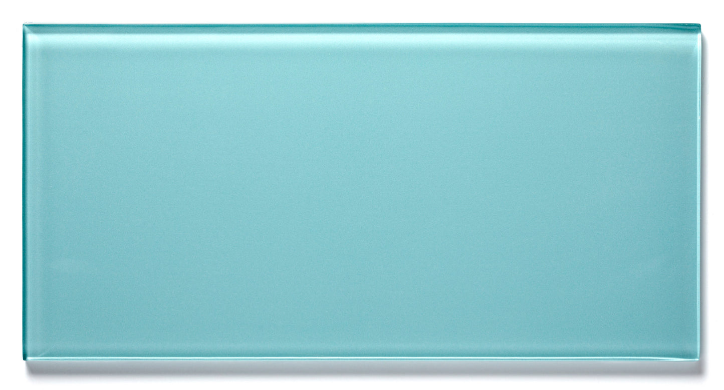 Glass Essentials Azure 2x8 Field Tile Glossy