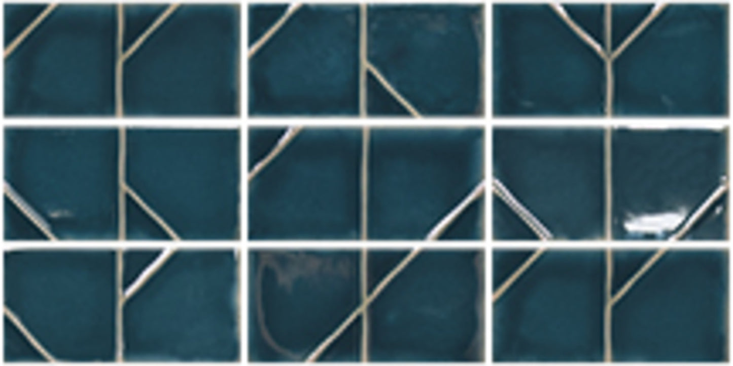 Yoko Marine 3x5 Origami Decorative Tile