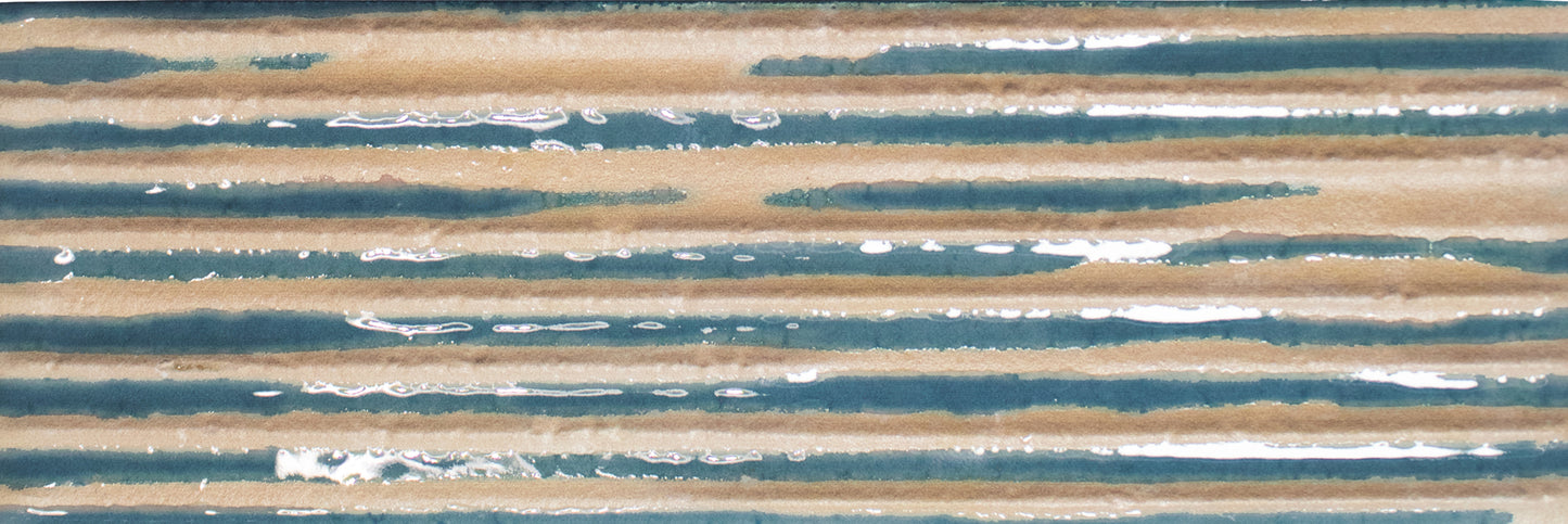 Casablanca Azure 2x6 Comb Decorative Tile Glossy