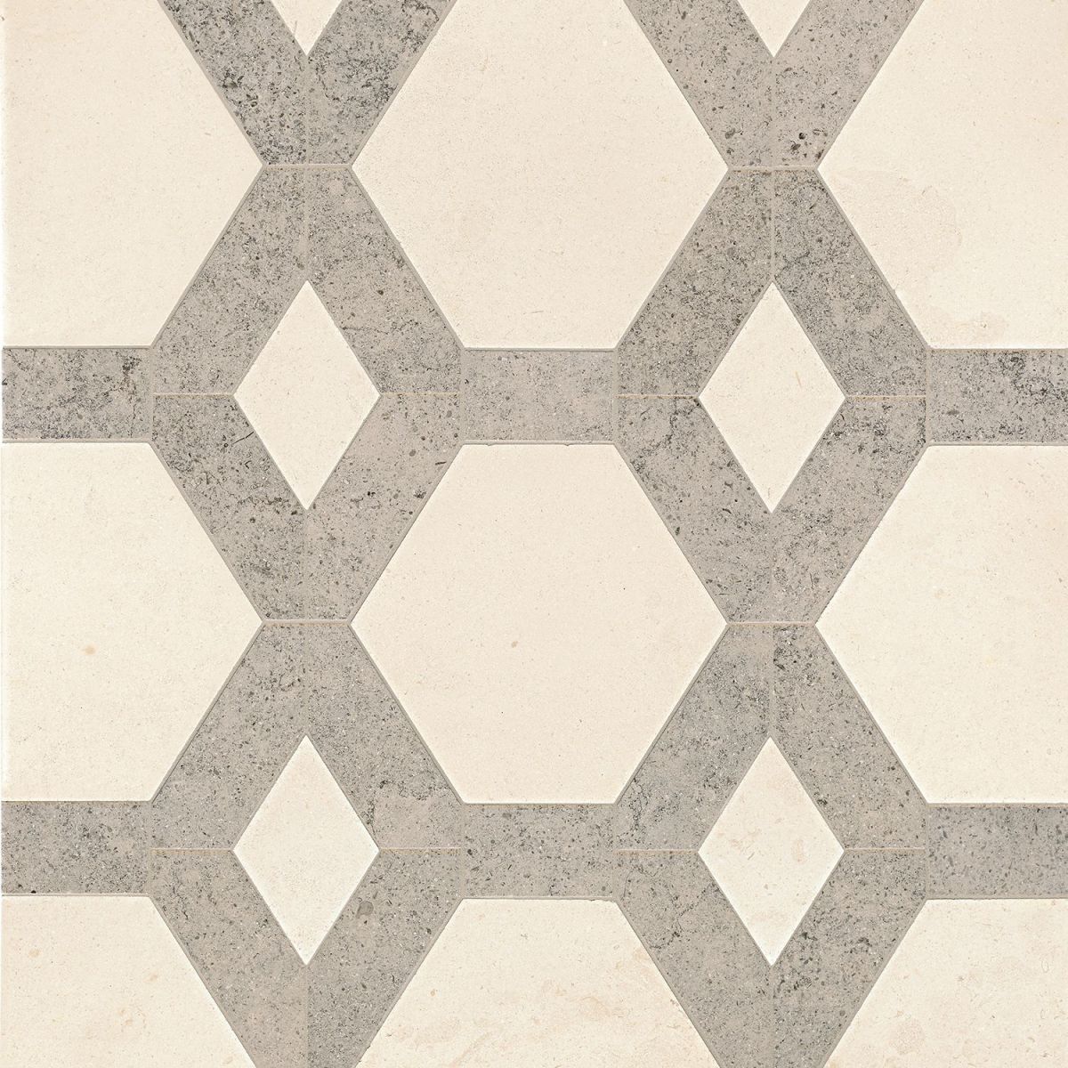 Studio Moderne Stone Paloma/Gascogne Blue 18x18 Hollywood Grand Decorative Pattern Honed