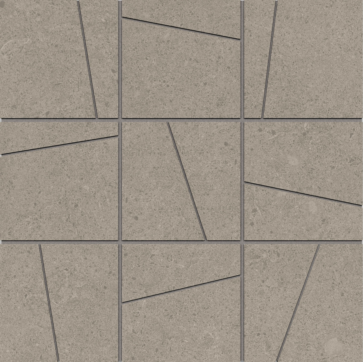 Argent 2.0 Marble Faun 4x4 Random Angle Mosaic