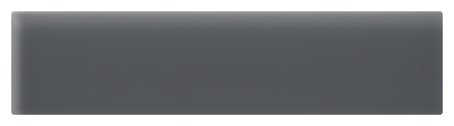 Glass Essentials Graphite 2x8 Field Tile Matte