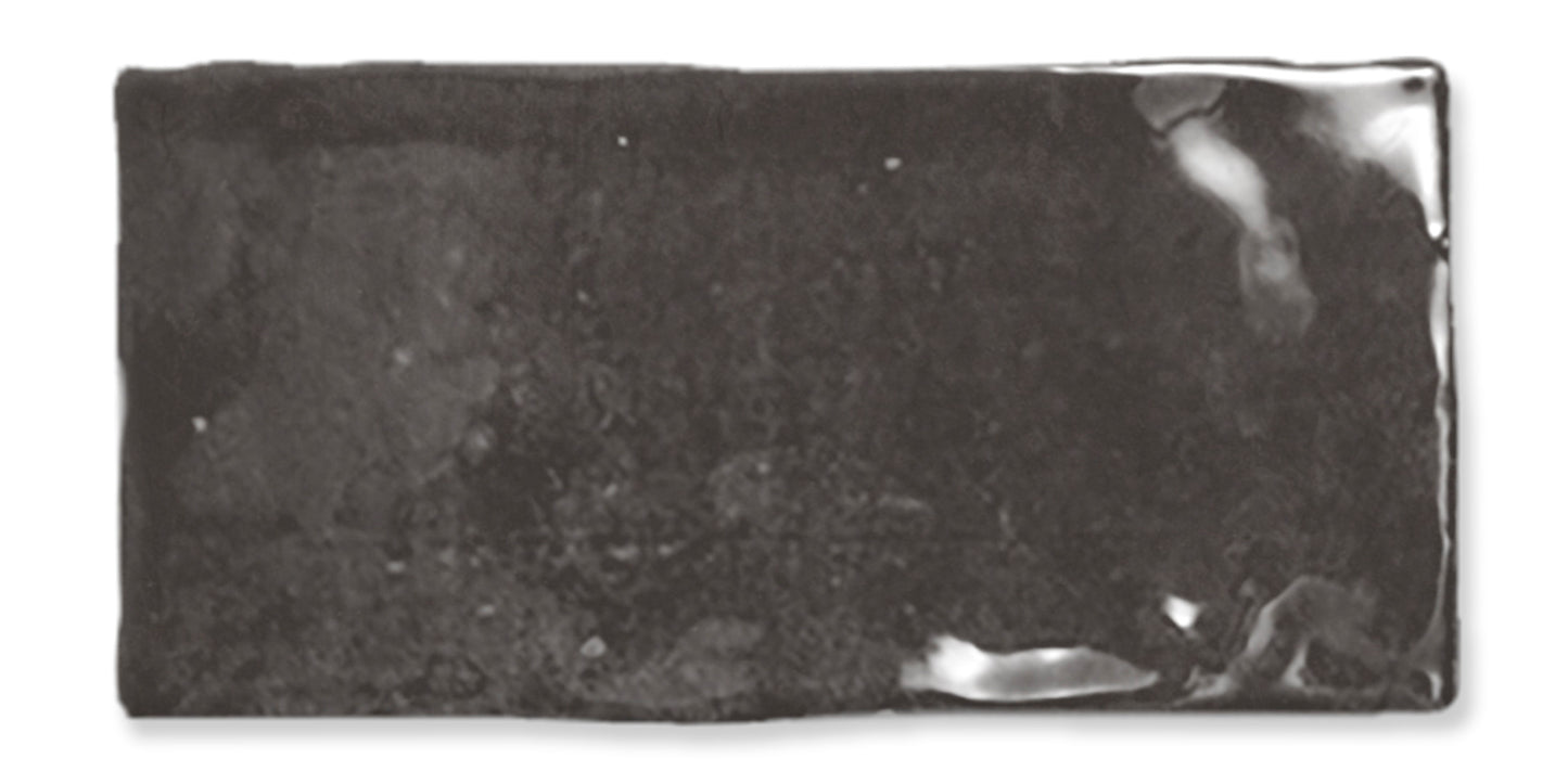 Fez Graphite 2x5 Field Tile Glossy
