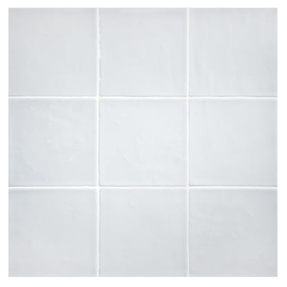 TrueTones Ceramics Hint Of Grey Gloss 4-1/2x4-1/2 Zelli Field Tile Gloss
