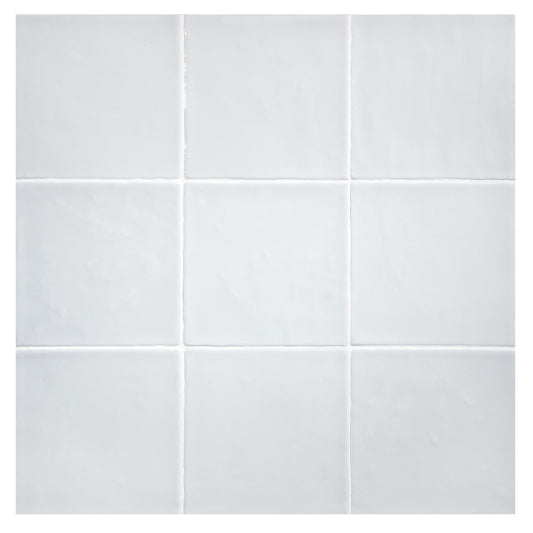 TrueTones Ceramics Hint Of Grey Gloss 4-1/2x4-1/2 Zelli Field Tile Gloss