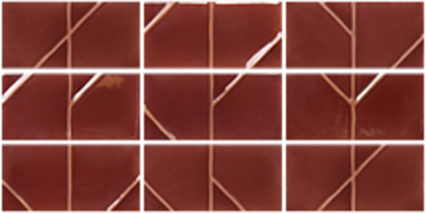 Yoko Bordo 3x5 Origami Decorative Tile