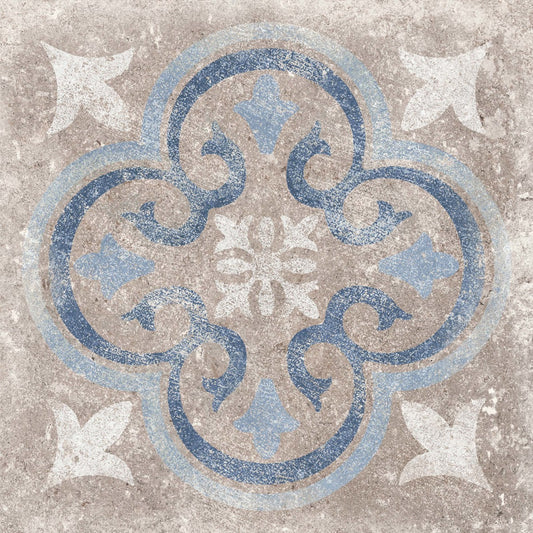 Creativo Siena Blue 12x12 Deco Matte Rectified