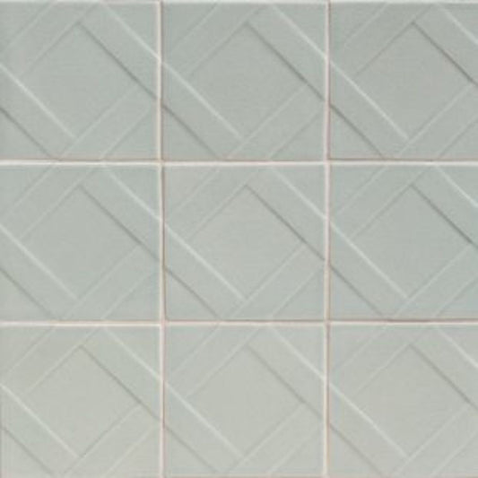 Robert Am Stern Horizon 4x4 Trellis Decorative Tile Crackle