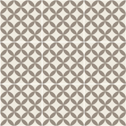 D_Segni Chalk/Mud Blend 8x8 Stella Decorative Tile Matte