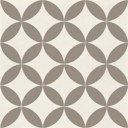 D_Segni Chalk/Mud Blend 8x8 Stella Decorative Tile Matte