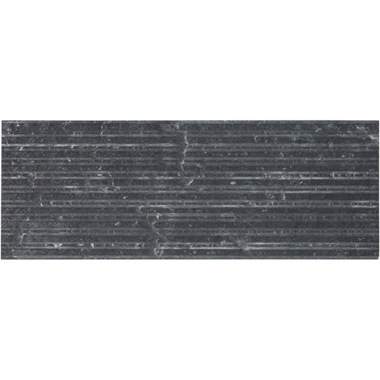 Shift Charcoal 3x8 Rake Field Tile