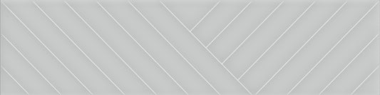 Opal 3D Light Gray 3x12 Knot Decorative Tile Glossy