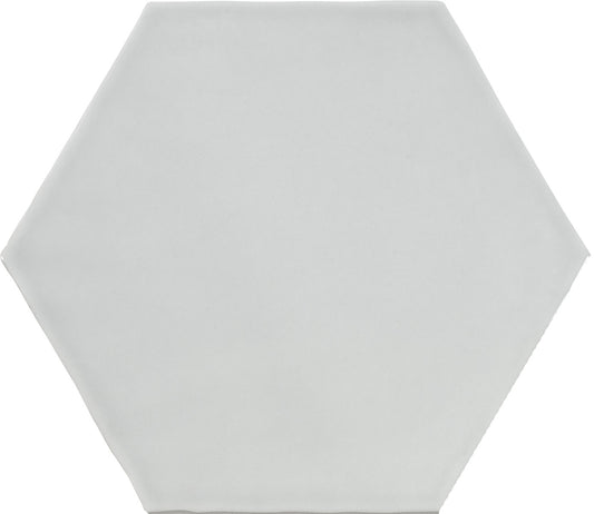 Teramoda Silver 6x7 Hexagon Field Tile Glossy