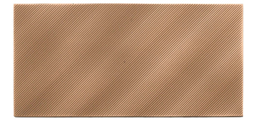 Refined Metal Bronze Gloss 4x9 Field Tile Linear Wave